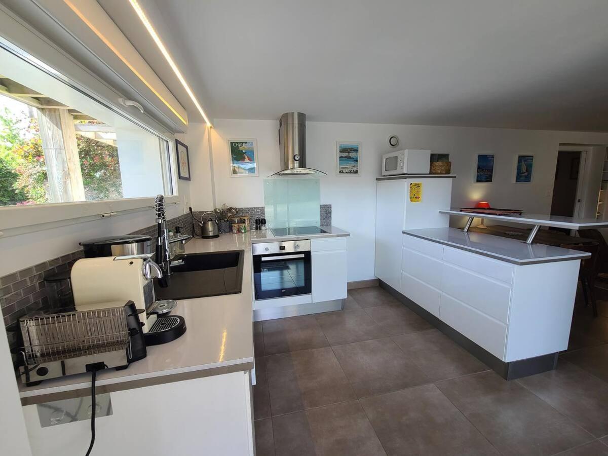 Appartement Moderne Avec Terrasse - Proche Mer อากง กูแต็งวิลล์ ภายนอก รูปภาพ